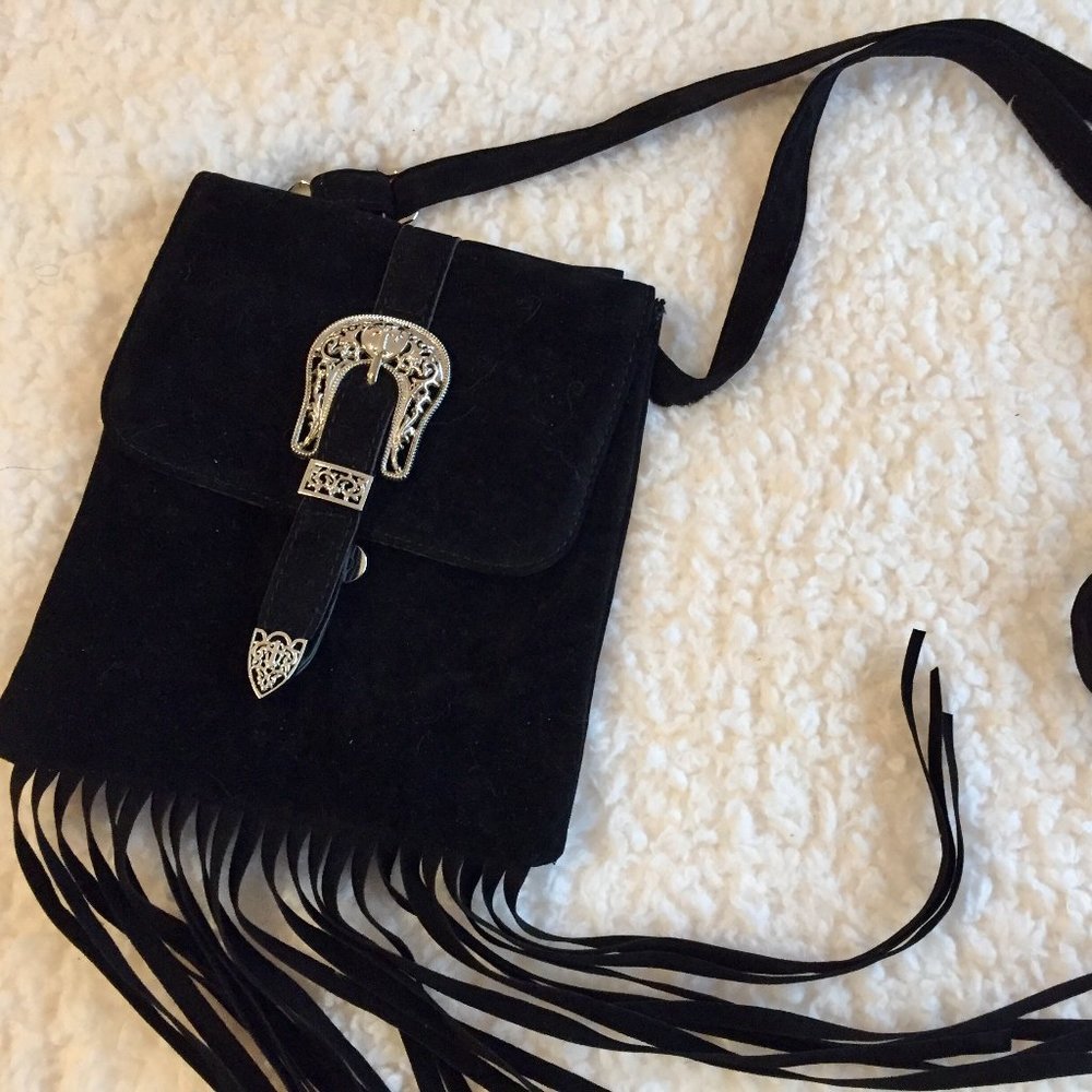 Cute Western Fringe Crossbody Buckle Bag